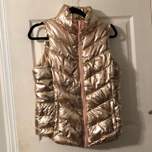 Metallic Puffer Vest